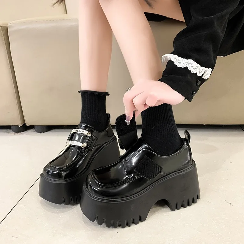 Women High Platform Shoes Autu - Leather Sneaker Care Kit 评论和价格