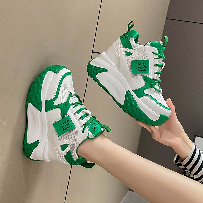 9.5CM Women High Platform Snea - Leather Sneaker Care Kit 评论和价格
