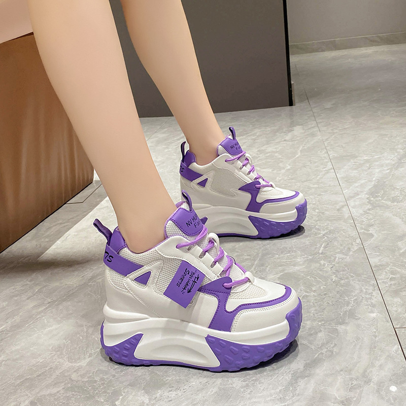 9.5CM Women High Platform Snea - Leather Sneaker Care Kit 评论和价格