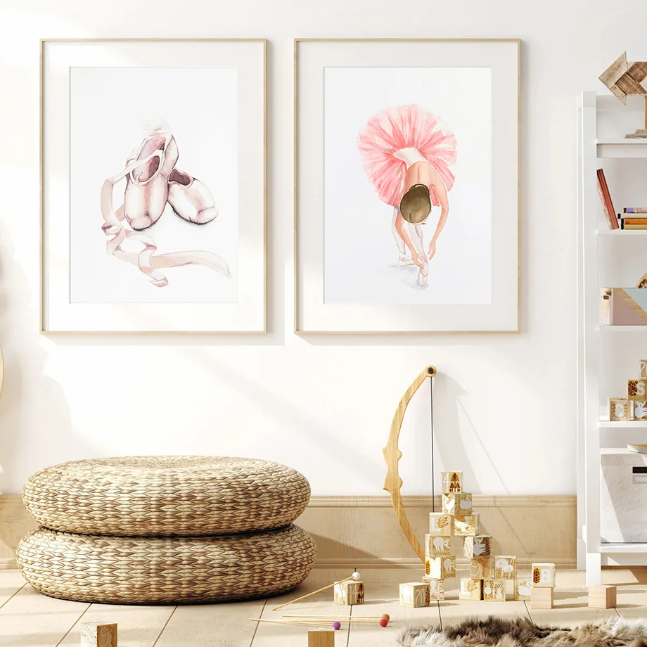Watercolor Ballet Girls Shoes  - Waterproof Spray Shoe 评论和价格